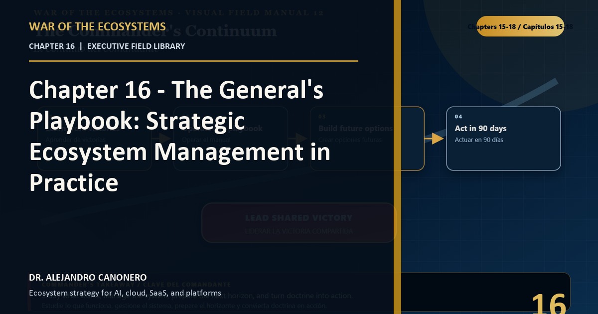 Chapter 16 - The General's Playbook: Strategic Ecosystem Management in Practice