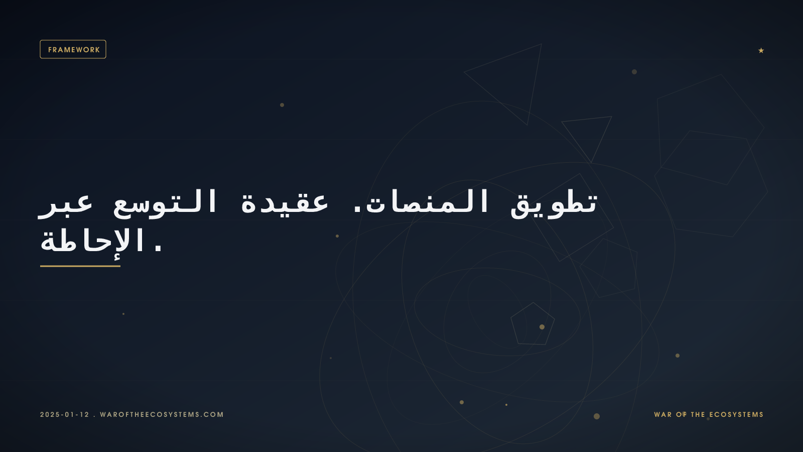 تطويق المنصات عقيدة التوسع عبر الإحاطة
