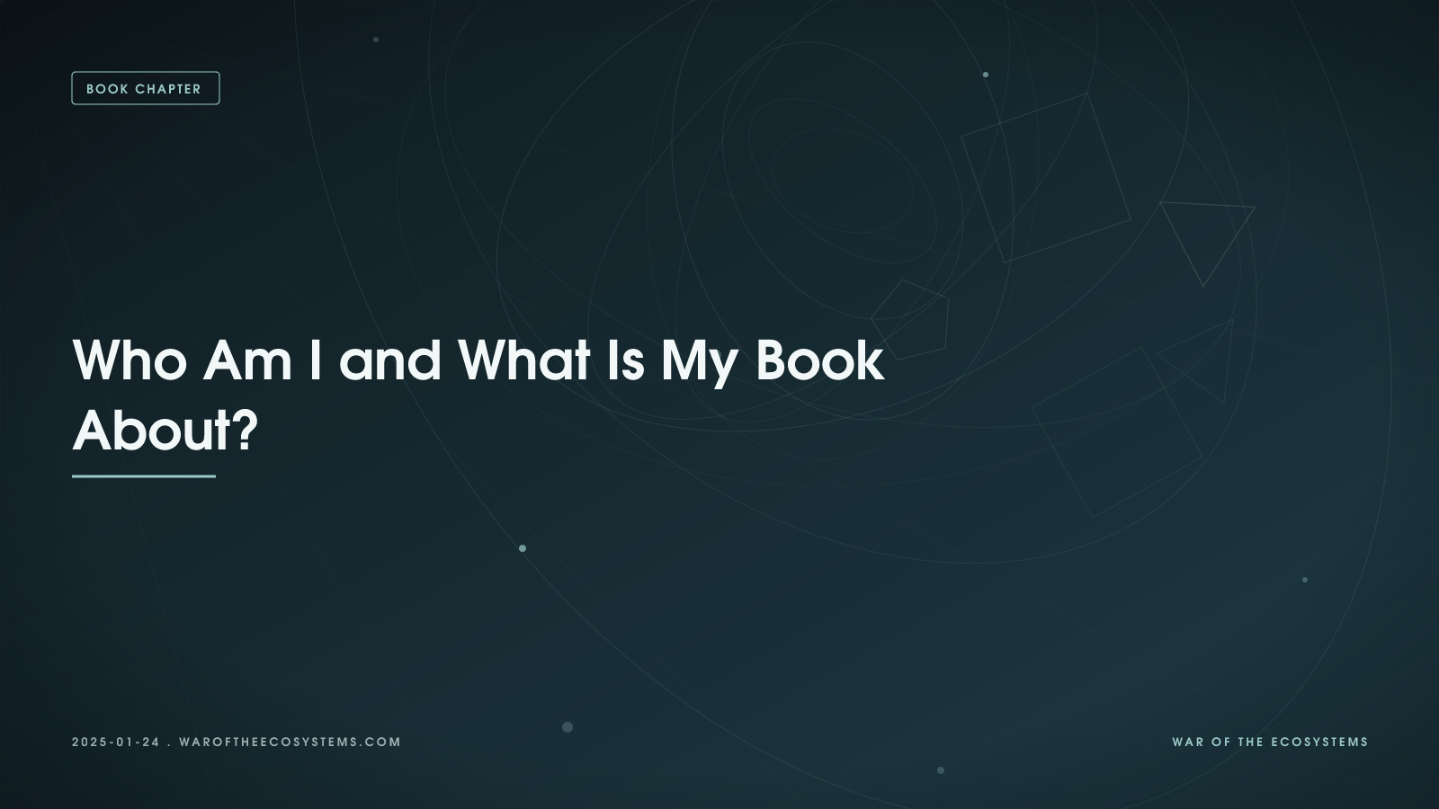 ¿Quién soy yo y de qué trata mi libro?