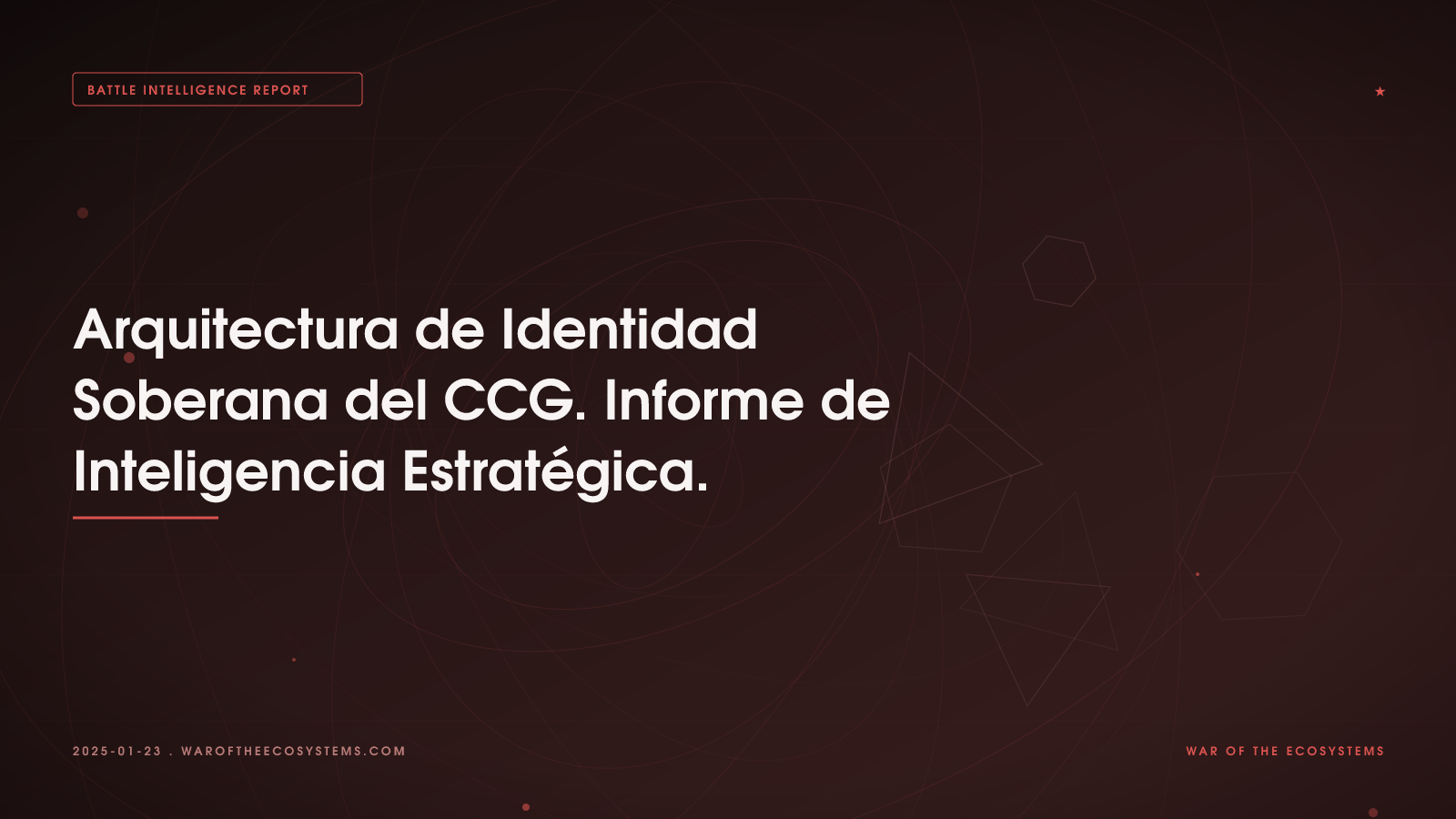 Arquitectura De Identidad Soberana Del GCC Informe De Inteligencia Estratégica