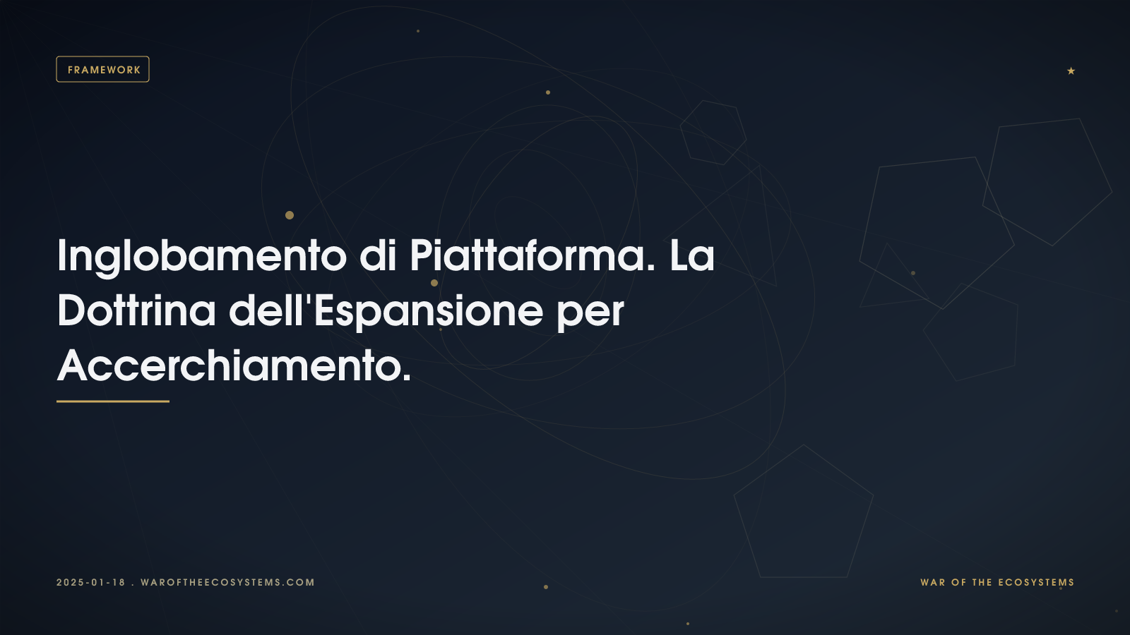 Inglobamento Di Piattaforma La Dottrina Dell Espansione Per Accerchiamento