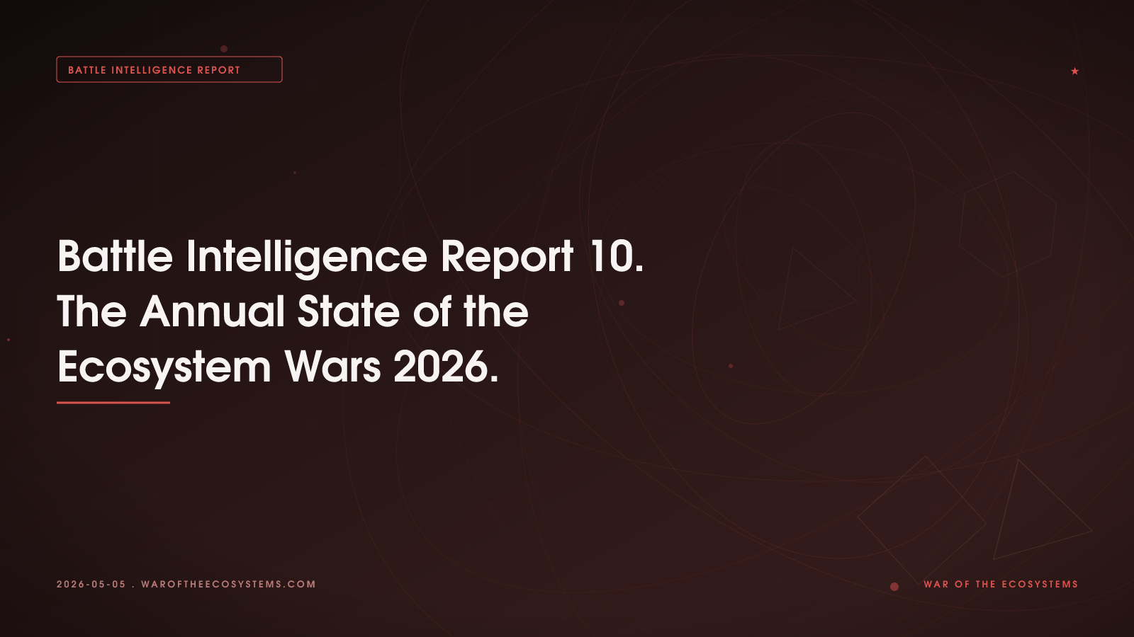 Strategic Intelligence Report: The Annual State Of The Ecosystem Wars 2026