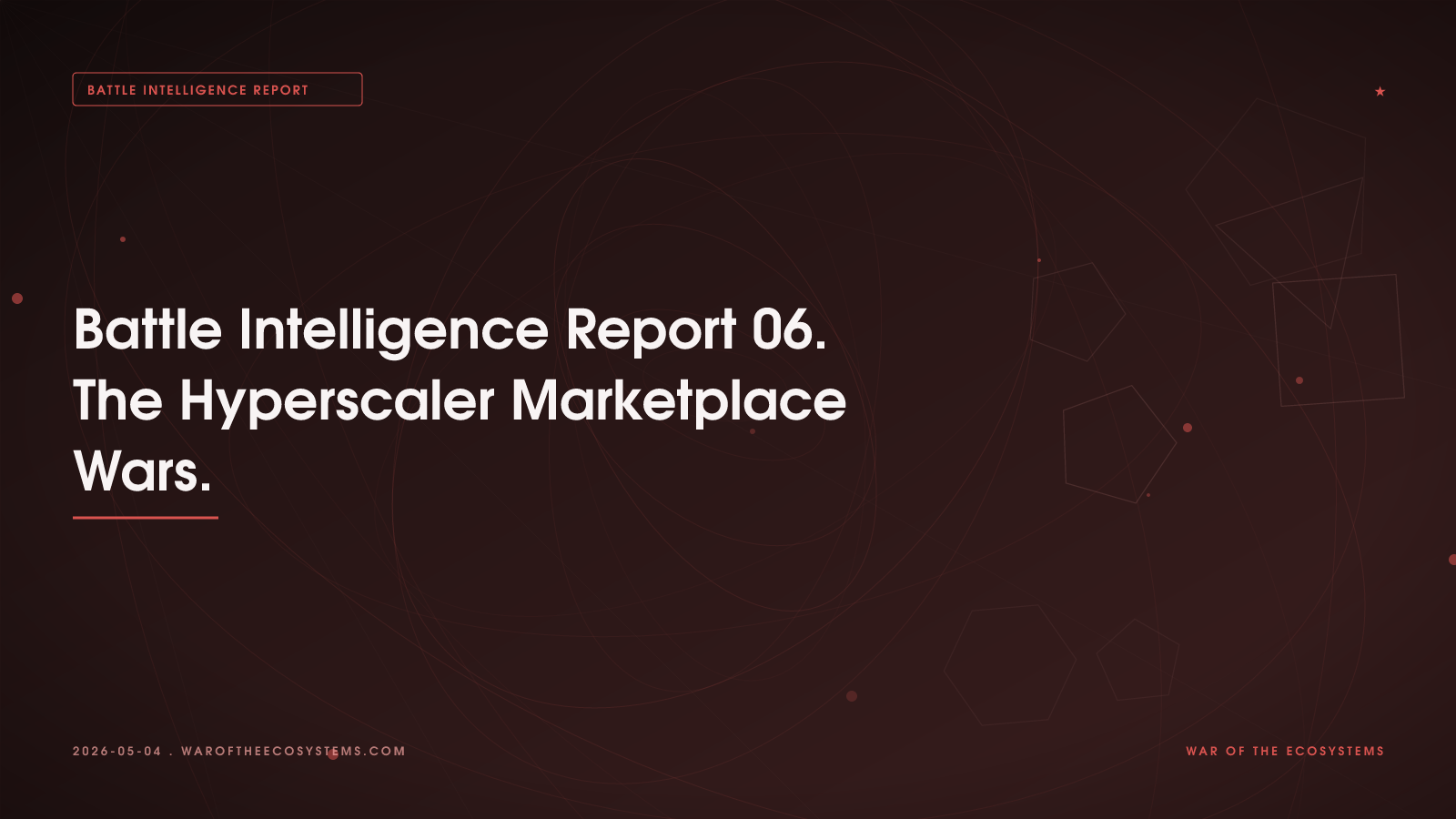 Strategic Intelligence Report: The Hyperscaler Marketplace Wars