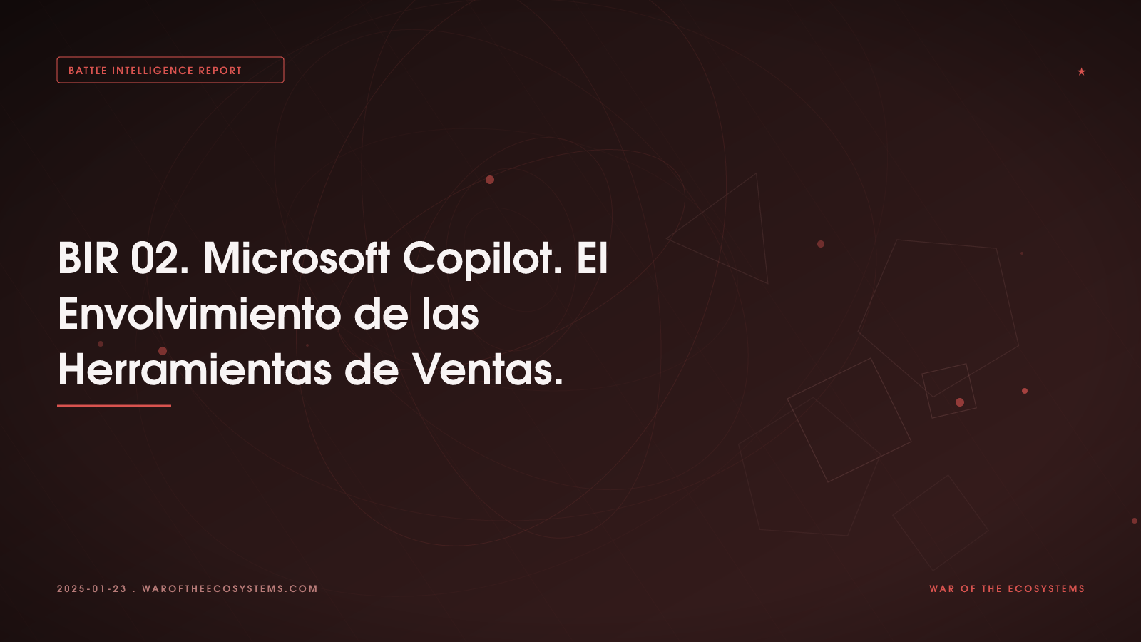 Battle Intelligence Report 02 Microsoft Copilot El Envolvimiento De Las Herramientas De Ventas