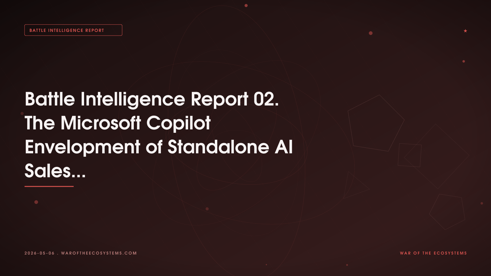 Battle Intelligence Report 02 The Microsoft Copilot Envelopment Of Standalone AI Sales Tools